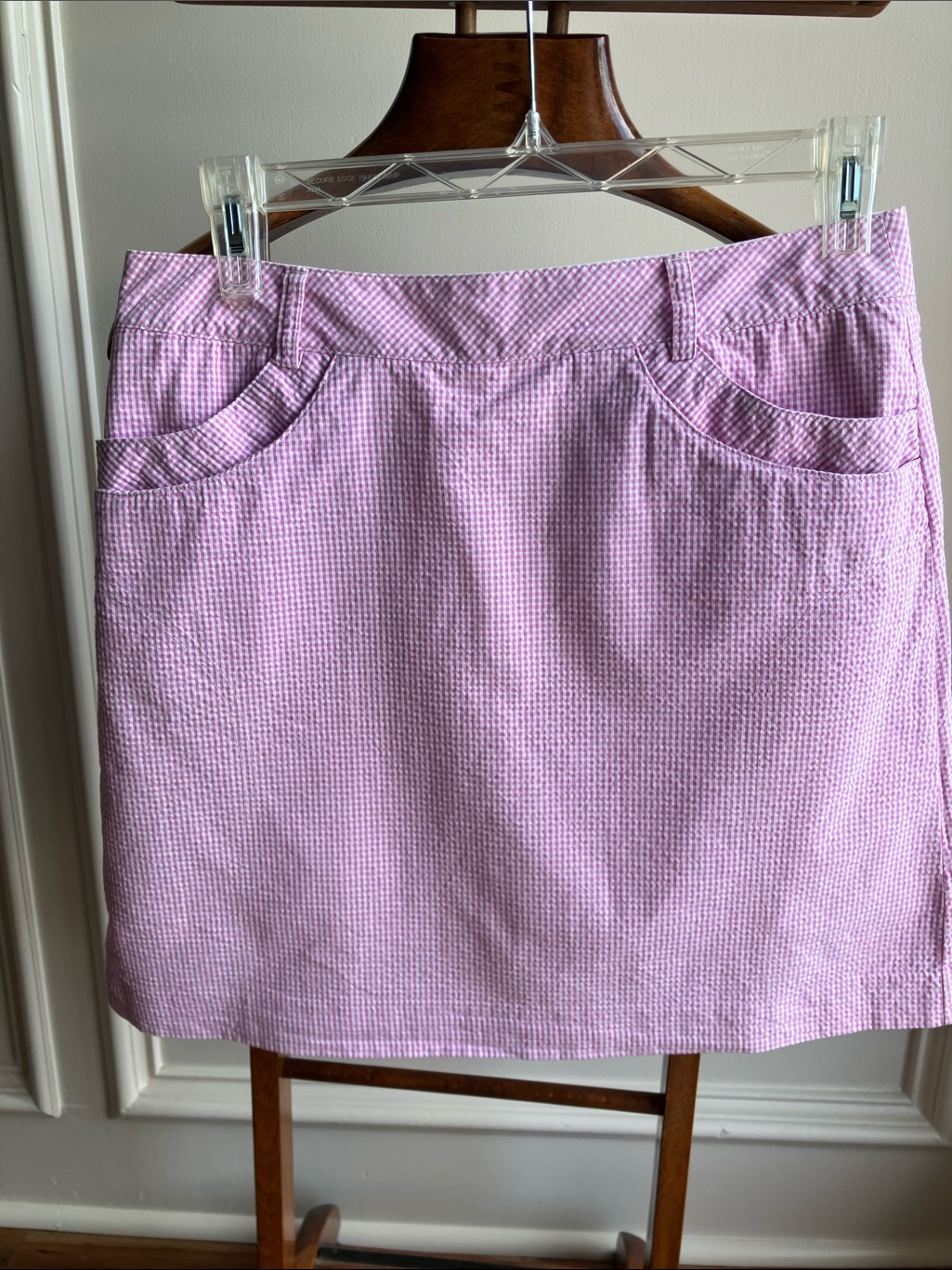 Cutter & Buck Pink Gingham Mini Skirt